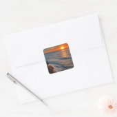 Ocean sunset square sticker (Envelop)