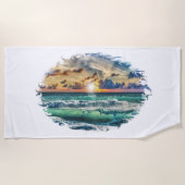 Ocean Sunset Strandlaken (Voorkant)