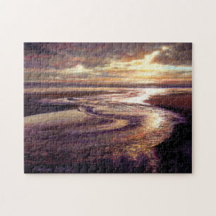 Ocean Sunset Swirl Legpuzzel