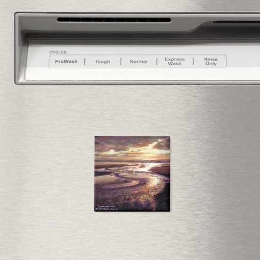 Ocean Sunset Swirl Magnet (Insitu (Vaatwasser))