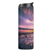 Ocean Sunset Thermosbeker (Gedraaid links)