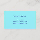 Ocean Sunset Trendy Abstracte Artist Visitekaartje (Achterkant)