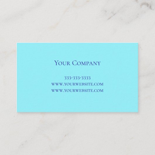 Ocean Sunset Trendy Abstracte Artist Visitekaartje (Achterkant)