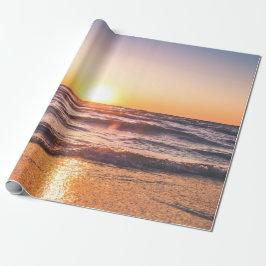 Ocean Sunset Tropische Vakantie Cadeaupapier