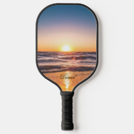 Ocean Sunset Tropische Vakantie Pickleball Paddle