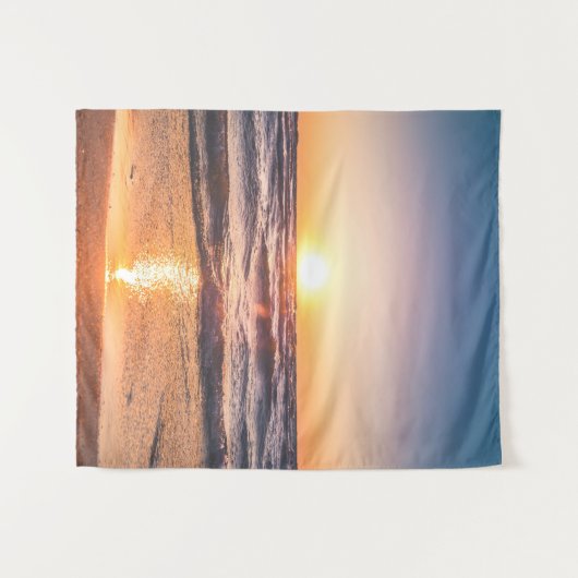 Ocean Sunset Tropische Vakantie Wandkleed (Voorkant (horizontaal))