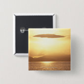 Ocean sunset vierkante button 5,1 cm (Voorkant /achterkant)