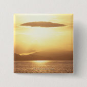Ocean sunset vierkante button 5,1 cm (Voorkant)