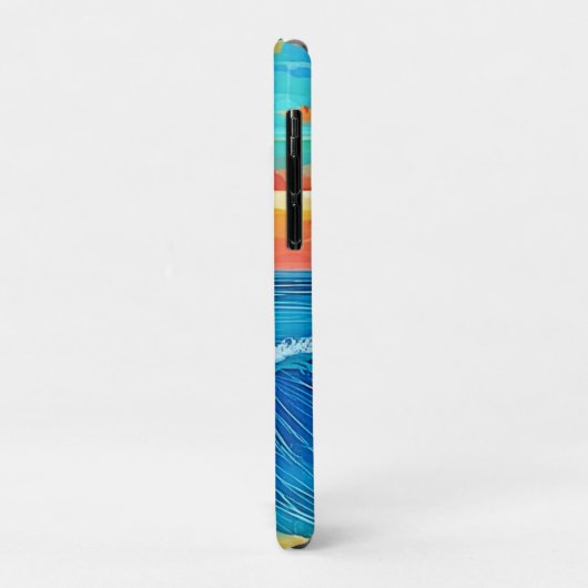 Ocean Sunset Wave Art Case-Mate iPhone Case (Achterkant/links)