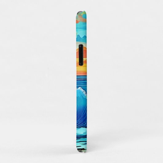 Ocean Sunset Wave Art Case-Mate iPhone Case (Achterkant/rechts)