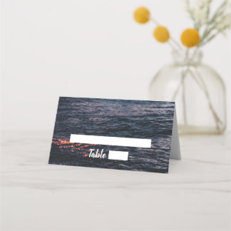 Ocean Sunset Wedding Place kaarten Plaatskaartje