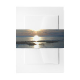 Ocean Sunset Wedding Uitnodiging Uitnodigingen Wikkel