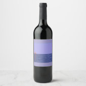 Ocean Sunset Wine Label Wijn Etiket (Voorkant)