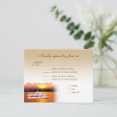 Ocean Sunset Yacht RSVP Kaartje (Staand voorkant)