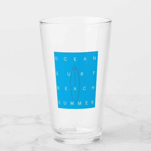 OCEAN SURF BEACH SUMMER GLAS (Voorkant)