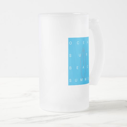 OCEAN SURF BEACH SUMMER MATGLAS BIERPUL (Voorkant rechts)