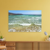 Ocean surf in Elafonisi Beach - Europe, Griekenlan Canvas Afdruk (Insitu (Woonkamer))