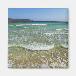 Ocean surf in Elafonisi Beach - Europe, Griekenlan Magneet