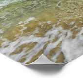 Ocean surf in Elafonisi Beach - Europe, Griekenlan Poster (Hoek)