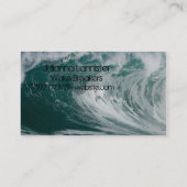 Ocean Surf Tidal Wave Grey Visitekaartjes (Achterkant)