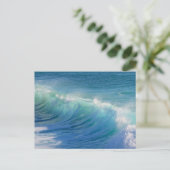 Ocean Surf Wave Briefkaart (Staand voorkant)