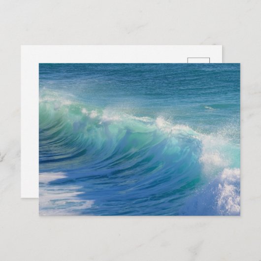 Ocean Surf Wave Briefkaart (Voorkant / Achterkant)