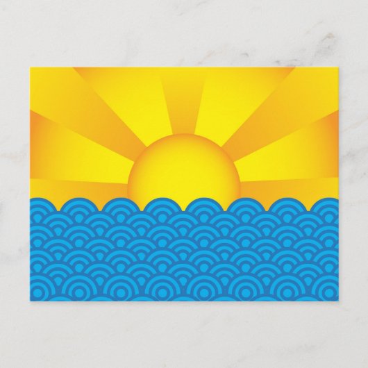 Ocean Surface Briefkaart (Voorkant)