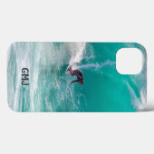 Ocean Surfer aangepaste monogram telefoongevallen Case-Mate iPhone Case (Achterkant (horizontaal))