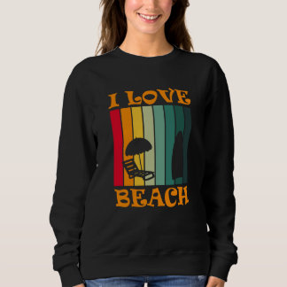 Ocean Surfer Holiday Tropical I Love Beach Summer  Trui