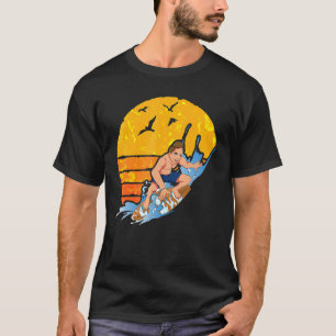 Ocean Surfer Waves Watersport Surfen Retro Surf T-shirt
