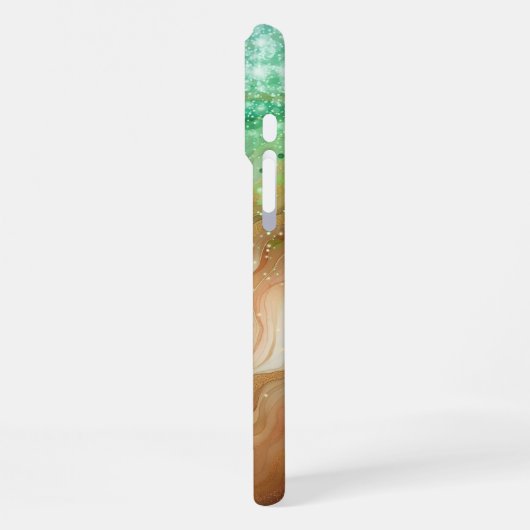 Ocean Swirl Aangepaste Naam iPhone Case iPhone Hoesje (Linkerkant)