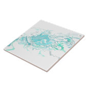 Ocean Swirl I Ceramic Tegel Tegeltje (Zijkant)