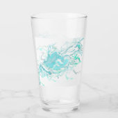 Ocean Swirl I Glass Cup Glas (Achterkant)