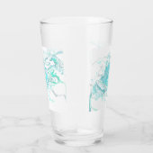 Ocean Swirl I Glass Cup Glas (Rechts)