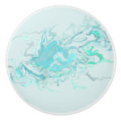 Ocean Swirl II Ceramic Knob. Keramische Knop (Voorkant)