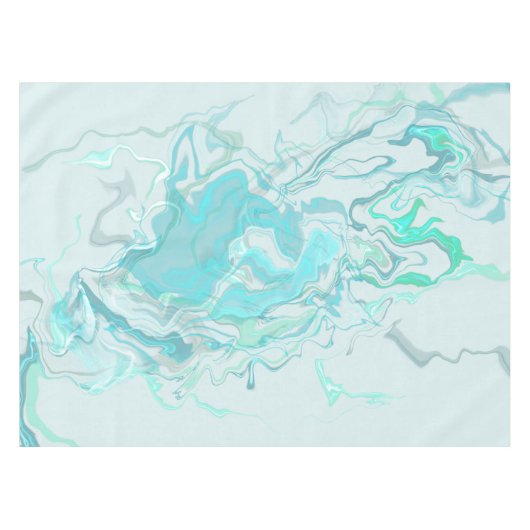 Ocean Swirl II Tablecloth Tafelkleed (Voorkant (Horizontaal))