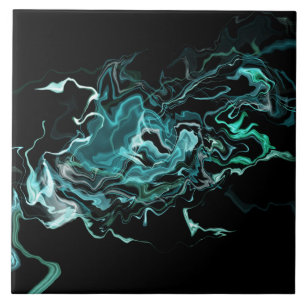 Ocean Swirl III Keramische Tegel Tegeltje