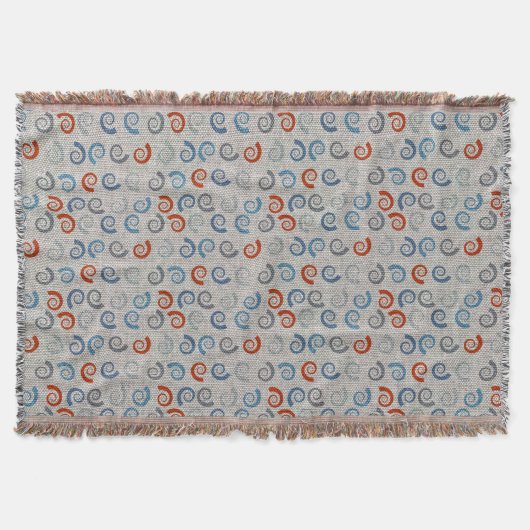 Ocean Swirls Linen Kijk Deken (Voorkant)
