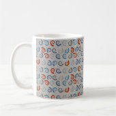 Ocean Swirls Linen Kijk Koffiemok (Links)
