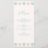 Ocean tekeningen Wedding Menu (Voorkant)