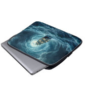Ocean Tempest storm galjoen scheepsreis Laptop Sleeve (Voorkant onderkant)