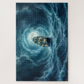 Ocean Tempest storm galjoen scheepsreis Legpuzzel (Verticaal)