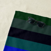 Ocean Temps Striped Beach Towel Strandlaken (In situ)