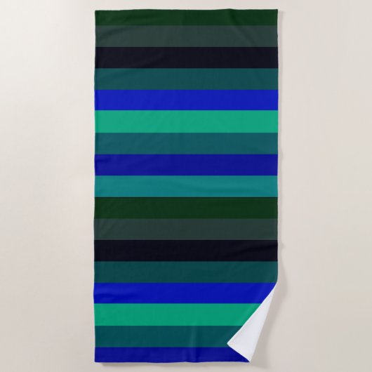 Ocean Temps Striped Beach Towel Strandlaken (Voorkant)