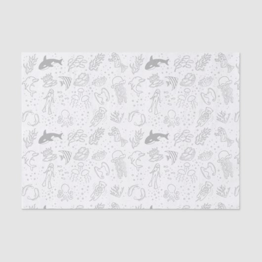 Ocean Thed Tissue Paper Tissuepapier (Voorkant)