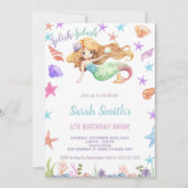 Ocean-thema Party Kaarten voor meisjes (Voorkant)