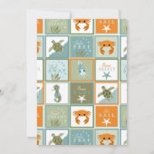 Ocean Theme Baby shower Invitation Kaart (Achterkant)