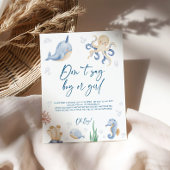 Ocean Theme Baby shower Spelletjes bord Poster