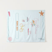 Ocean Theme Bachelorette Wandkleed (Voorkant (horizontaal))