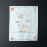 Ocean Theme Bachelorette Wandkleed<br><div class="desc">Transformeer uw ruimte in een kustoase en stel de perfecte ambiance in voor uw Ocean Theme Bachelorette Party met onze prachtige Ocean Theme Bachelorette Tapestry! Dit prachtige wandtapijt legt de schoonheid van de oceaan vast en dompelt u en uw gasten onder in een serene en betoverende sfeer. Met zijn ingewikkelde...</div>